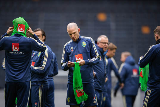 Marcus Danielson of the Swedish national football team