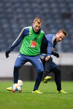 Sebastian Larsson and Pierre Bengtsson of the Swedish