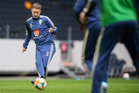 Mikael Lustig of the Swedish national football team