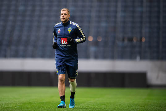 John Guidetti of the Swedish national football team