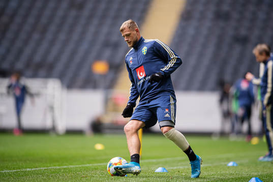 John Guidetti of the Swedish national football team