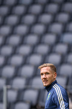 Robin Olsen of the Swedish national football team