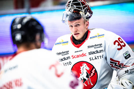 Vita Hästens målvakt Viktor Kokman