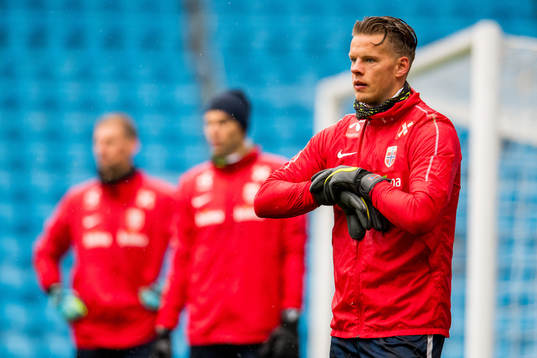 Goalkeeper Ørjan Nyland of Norway