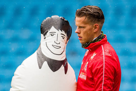 Goalkeeper Ørjan Nyland of Norway