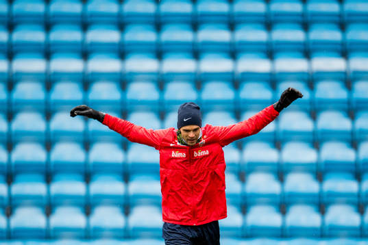 Goalkeeper Rune Almenning Jarstein of Norway