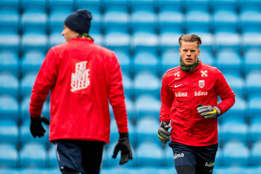 Goalkeeper Ørjan Nyland of Norway