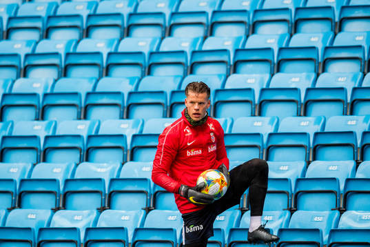 Goalkeeper Ørjan Nyland of Norway