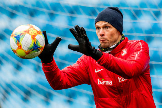 Goalkeeper Rune Almenning Jarstein of Norway