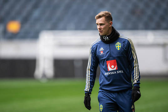 Emil Krafth of the Swedish national football team