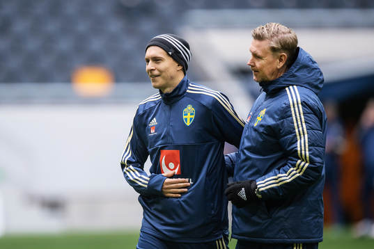 Bläddra bland fler bilder av Football, UEFA Euro Qualifier, Sweden, training