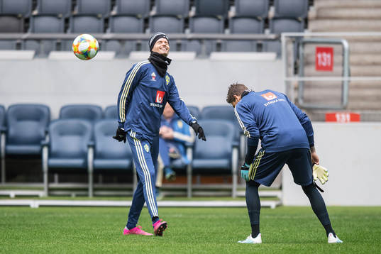 Mikael Lustig of the Swedish national football team