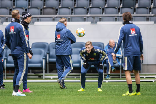 Emil Krafth of the Swedish national football team