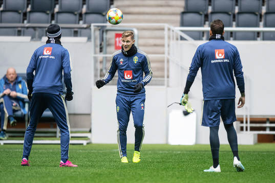 Emil Krafth of the Swedish national football team