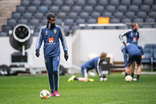 Alexander Isak of the Swedish national football team