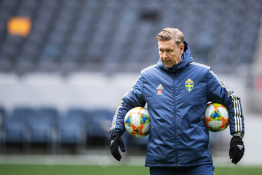 Assistant coach Peter Wettergren of the Swedish national