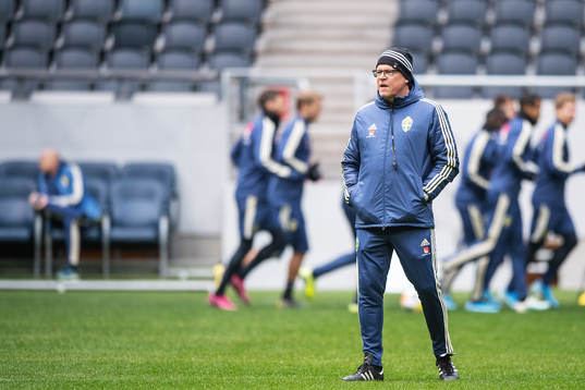 Head coach Janne Andersson of the Swedish national football