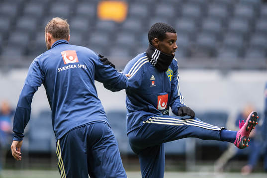 Alexander Isak of the Swedish national football team