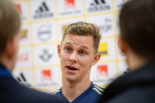 Emil Krafth of the Swedish national football team
