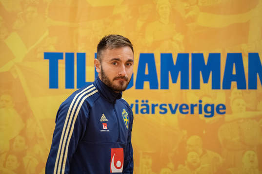 Muamer Tankovic of the Swedish national football team