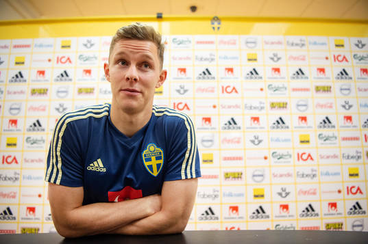 Emil Krafth of the Swedish national football team