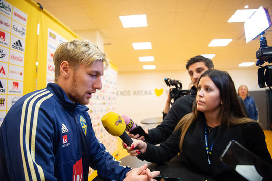 Emil Forsberg of the Swedish national football team
