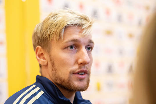 Emil Forsberg of the Swedish national football team