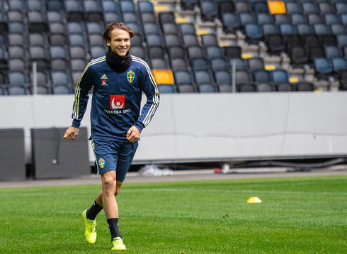 Albin Ekdal of the Swedish national football team