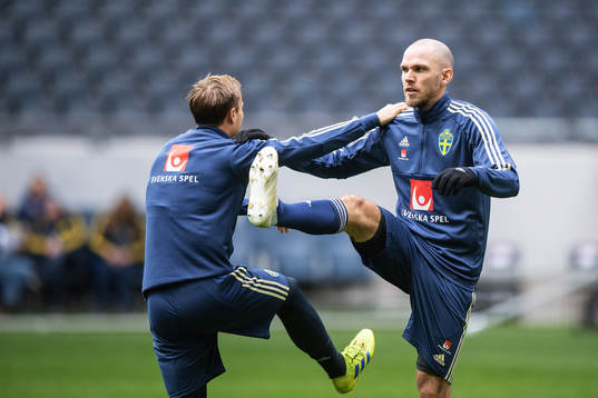 Marcus Danielson of the Swedish national football team