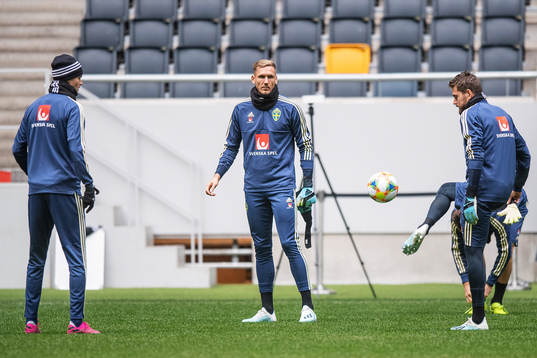 Goalkeeper Robin Olsen of the Swedish national football team