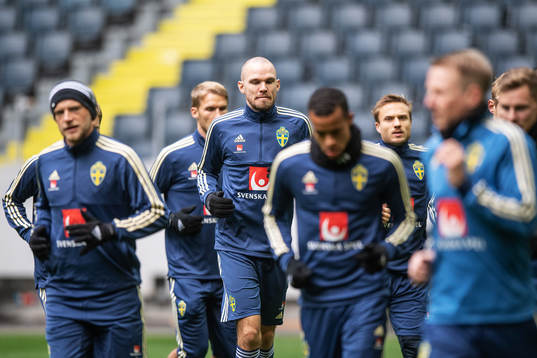 Marcus Danielson of the Swedish national football team
