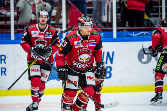 Malmö Redhawks Christoffer Forsberg deppar med
