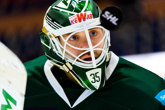 Färjestads målvakt Markus Svensson