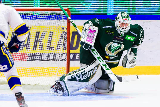 Färjestads målvakt Arvid Holm