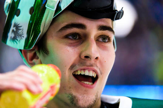 Färjestads målvakt Arvid Holm