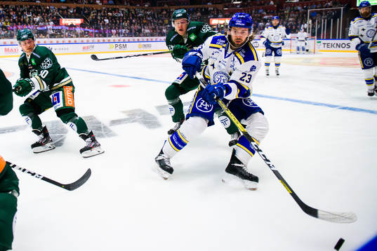 Färjestads Daniel Viksten och Leksands André Hult