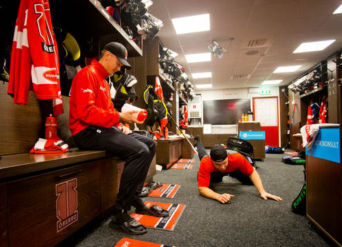 Örebros Gustav Backström och Glenn Gustafsson i