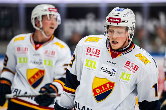Djurgårdens Kalle Östman och Olle Alsing deppar