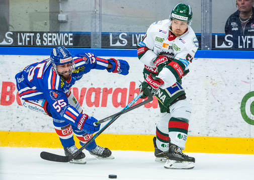 Oskarshamns Johan Alm och Frölundas Mats Rosseli Olsen