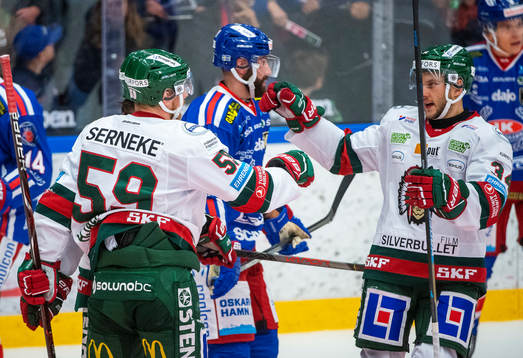 Frölundas Simon Hjalmarsson jublar