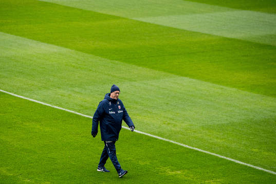 Lars Lagerbäck, head coach of Norway