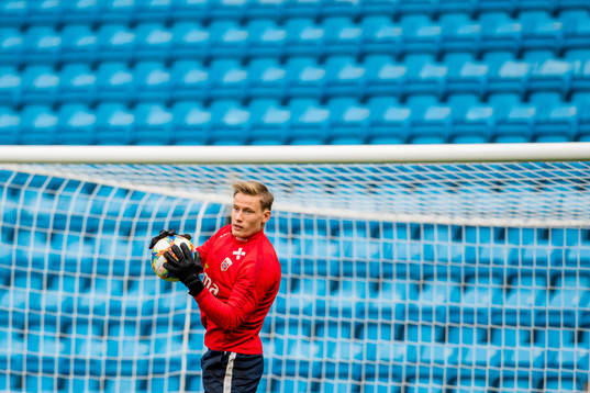 Goalkeeper Sondre Rossbach of Norway