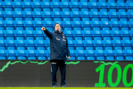 Lars Lagerbäck, head coach of Norway