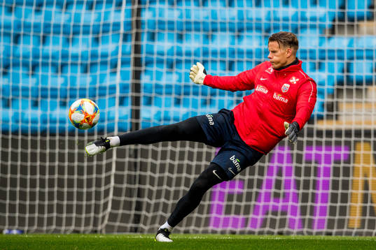 Goalkeeper Ørjan Nyland of Norway