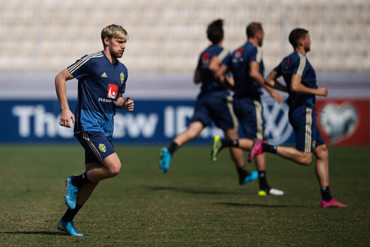 Emil Forsberg of the Swedish national football team