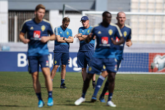 Head coach Janne Andersson of the Swedish national football