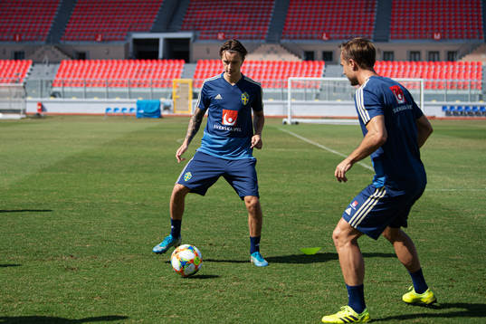 Kristoffer Olsson and Pierre Bengtsson of the Swedish