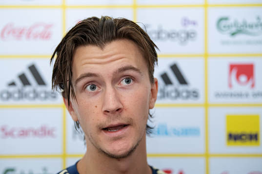 Kristoffer Olsson of the Swedish national football team