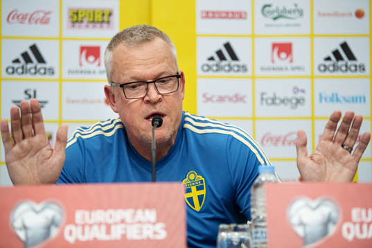 Head coach Janne Andersson of the Swedish national football