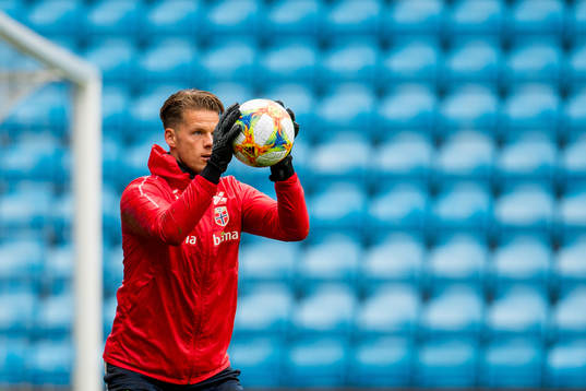 Goalkeeper Ørjan Nyland of Norway